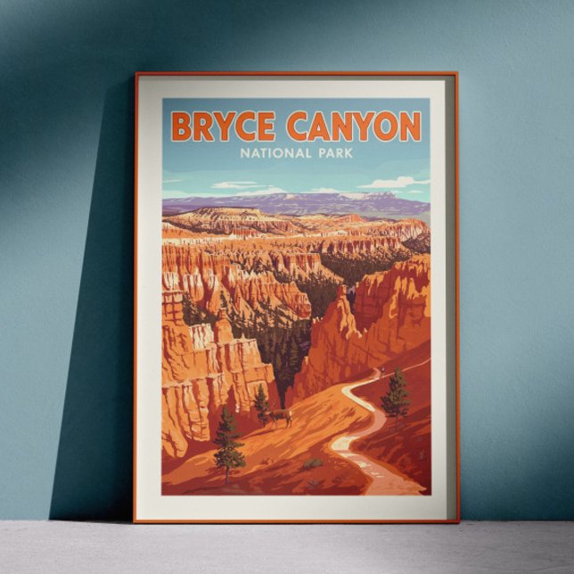 Vintager Nationalpark Bryce Canyon Poster (Von Creator hochgeladen)