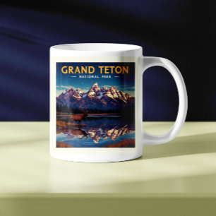 Vintager Nationalpark Grand Teton Kaffeetasse