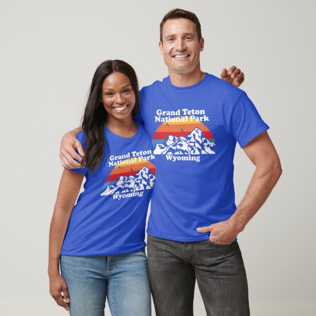 Vintager Nationalpark Grand Teton T-Shirt (Unisex)
