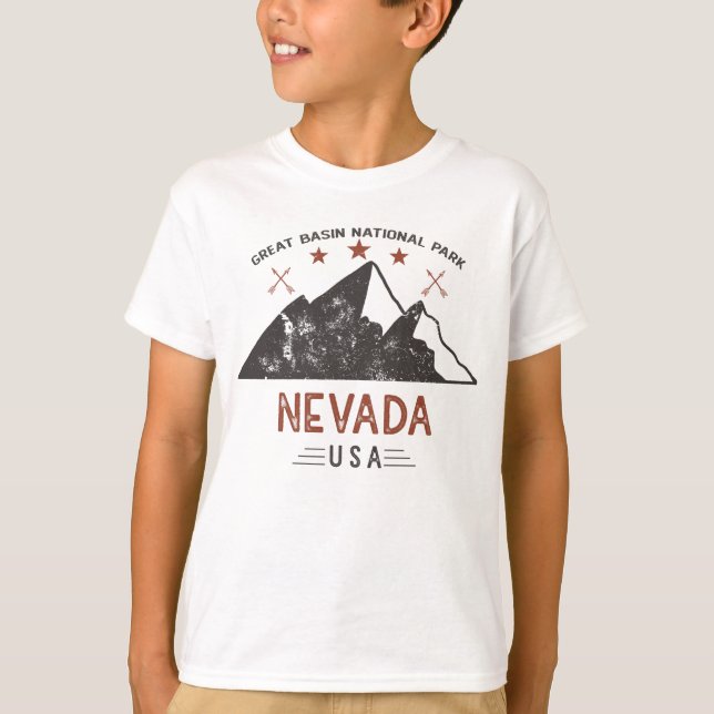Vintager Nationalpark Nevada T-Shirt (Vorderseite)