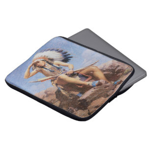 Vintager Native Amerikanische Ureinwohner, The Sco Laptopschutzhülle