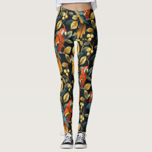 Vintager Naturpapagei Leggings