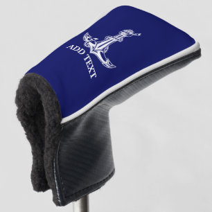 Vintager Nautic Anchor lässt Ihren Text hier ersch Golf Headcover