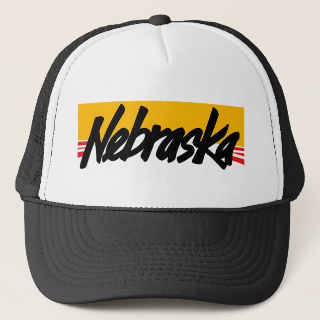 Vintager Nebraska-Hut Truckerkappe (Vorderseite)