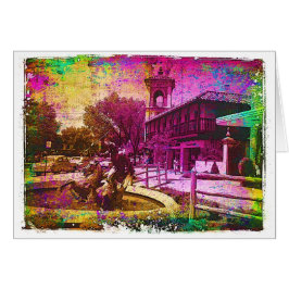 Vintager Neptun-Brunnenbunter Grunge