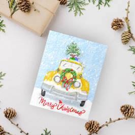 Vintager New Yorker Yellow Xmas Cab der 50er Jahre