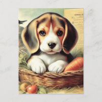 Vintager Niedlicher Beagle Welpe