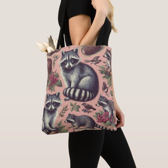 Vintager Niedlicher Racoon Tasche (Von Nahem)