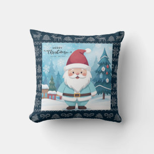 Vintager, Niedlicher Weihnachtsmann, Weihnachtsges Kissen