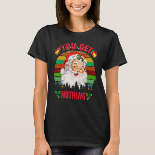 Vintager Nikolaus Niedliche Weihnachten T-Shirt