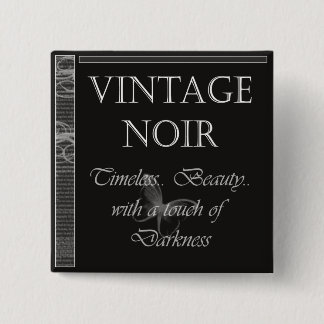 Vintager Noir Knopf Button