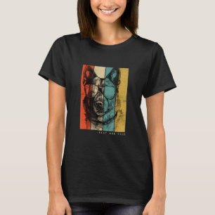 Vintager Norwegischer Elkhound Hund Mama Vater Kin T-Shirt