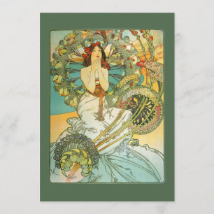 Vintager Nouveau Bridal Dusche Einladung