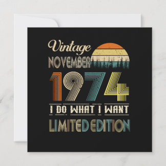 Vintager November 1974 Was ich Wollte Limited Edit Save The Date
