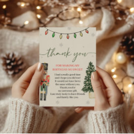 Vintager Nutcracker Danke Karte