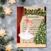 Vintager Nutcracker Sheet Music Ballerina Tanz