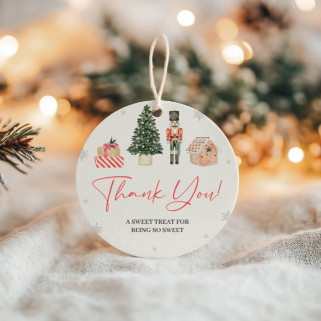 Vintager Nutcracker Winter Onederland-Geschenktag Geschenkanhänger (Von Creator hochgeladen)