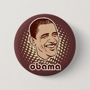 Vintager Obama-Knopf Button