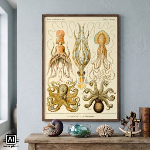 Vintager Octopus-Tintenfisch Gamochonia von Ernst Poster