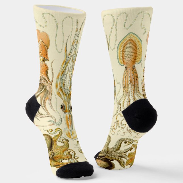 Vintager Octopus-Tintenfisch Gamochonia von Ernst  Socken (Gewinkelt)