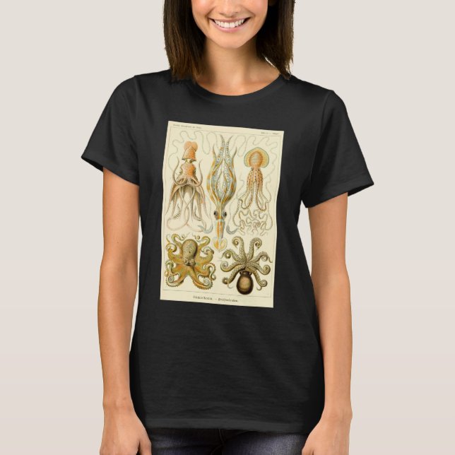Vintager Octopus-Tintenfisch Gamochonia von Ernst  T-Shirt (Vorderseite)