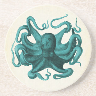 Vintager Oktopus Getränkeuntersetzer