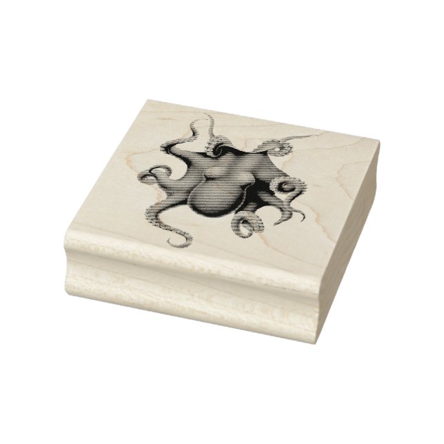 Vintager Oktopus Gummistempel (Stempel)