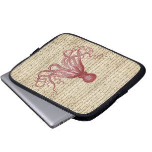 Vintager Oktopus Laptopschutzhülle