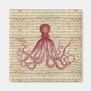 Vintager Oktopus Magnet