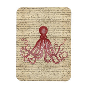 Vintager Oktopus Magnet
