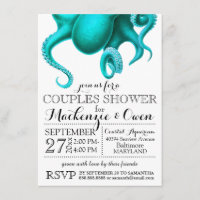 Vintager Oktopus Paare Dusche