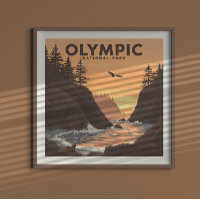 Vintager olympischer Nationalpark