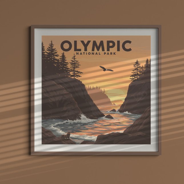 Vintager olympischer Nationalpark Poster (Von Creator hochgeladen)