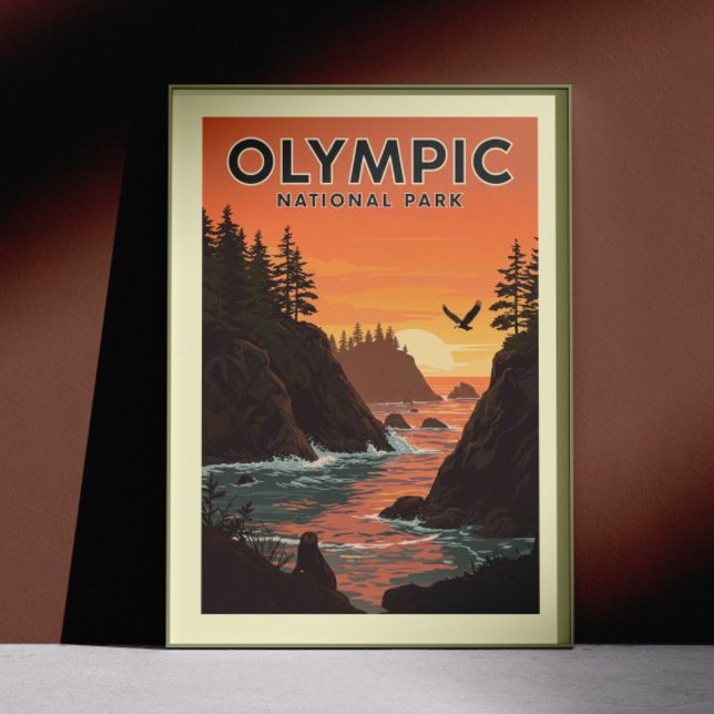 Vintager olympischer Nationalpark Poster (Von Creator hochgeladen)
