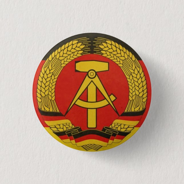 Vintager Ostdeutscher Knopf Button (Vorderseite)