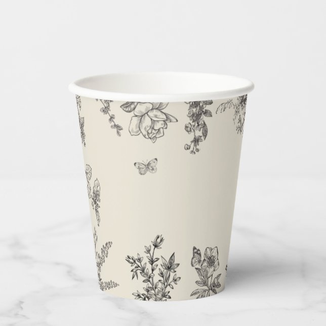 Vintager Osterduft Pappbecher (Vorderseite)