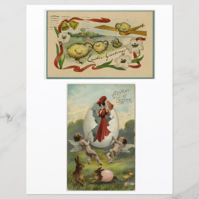 Vintager Ostergruss - Artikel (Vorderseite)