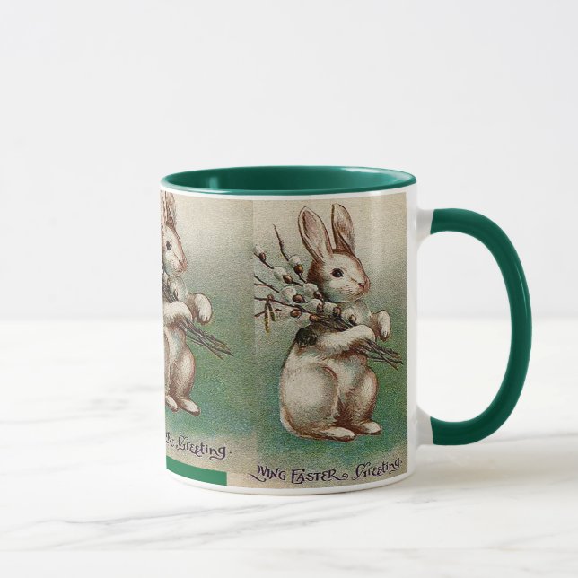 Vintager Ostergruß Tasse (Rechts)