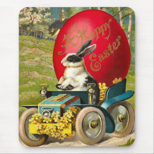 Vintager Osterhase Mousepad