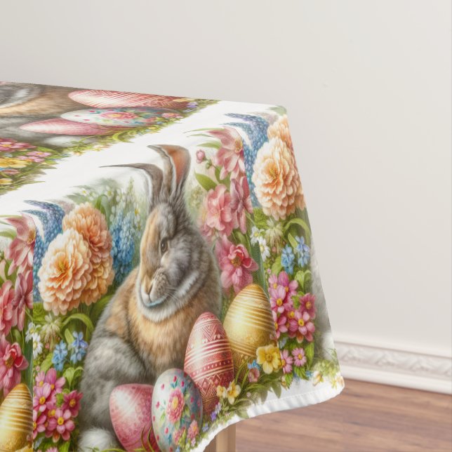 Vintager Osterhase Tischdecke (Beispiel)