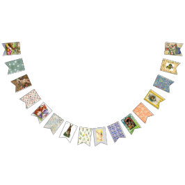 VINTAGER OSTERILLUSTRATIONSBUNTING WIMPELKETTE