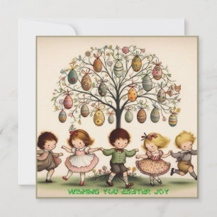 Vintager Ostern ~ FÜR SIE ZUR OSTZEIT ~ Kinder Feiertagskarte