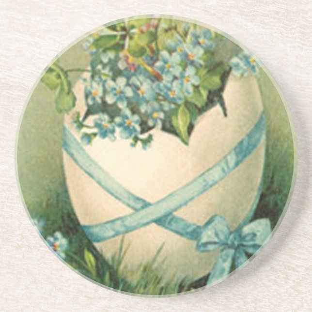 Vintager Ostern-Untersetzer Getränkeuntersetzer (Vorne)