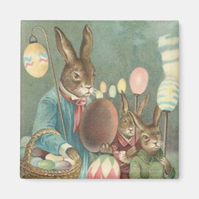 Vintager Ostersonnenmagnet Magnet (Vorne)