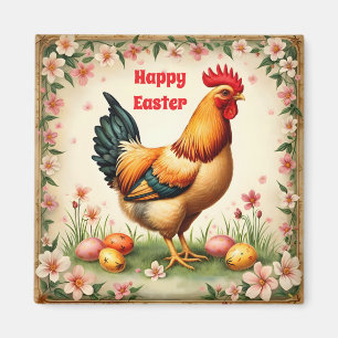 Vintager Osterurlaub Trendkultur zum Ostern Magnet