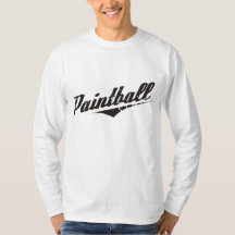 Vintager Paintball-langer Hülsen-T - Shirt