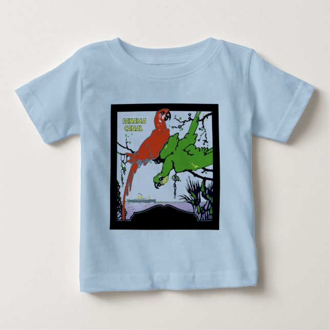 Vintager Panamakanal Baby T-shirt (Vorderseite)