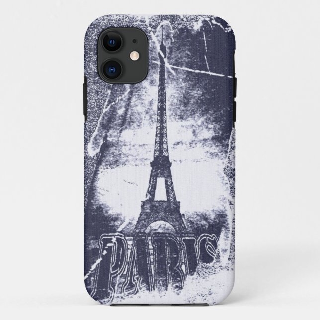 Vintager Paris-Eiffelturm 4 Case-Mate iPhone Hülle (Rückseite)