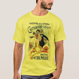 Vintager Paris-Opern-Theater-Karneval 1892 T-Shirt