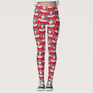 Vintager Patriotischer Adler PlaqueThunder_Cove Leggings